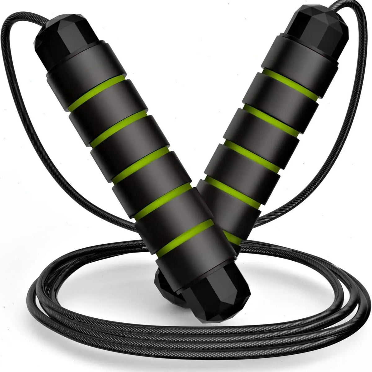 Adjustable Pro Speed Jump Rope - Tangle-Free Skipping Rope with Ball Bearing Swivel and Ergonomic Handles for All Ages - Ideal for Home, School, and Gym Workouts