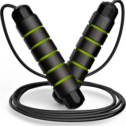 Adjustable Pro Speed Jump Rope - Tangle-Free Skipping Rope with Ball Bearing Swivel and Ergonomic Handles for All Ages - Ideal for Home, School, and Gym Workouts