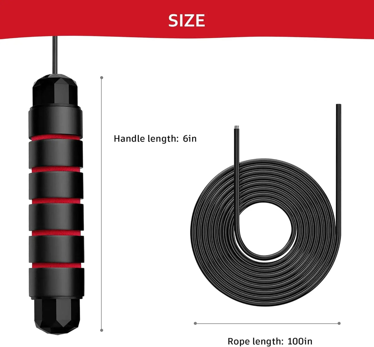 Adjustable Pro Speed Jump Rope - Tangle-Free Skipping Rope with Ball Bearing Swivel and Ergonomic Handles for All Ages - Ideal for Home, School, and Gym Workouts