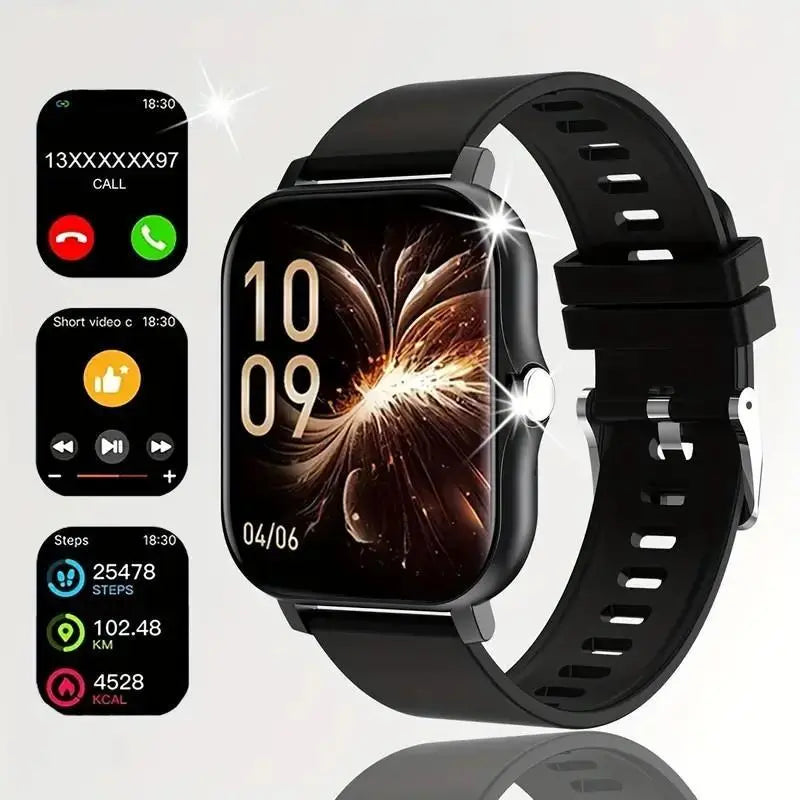 Smartwatch with Multi-Sport Mode and Wireless Communication, Available in Black and Pink