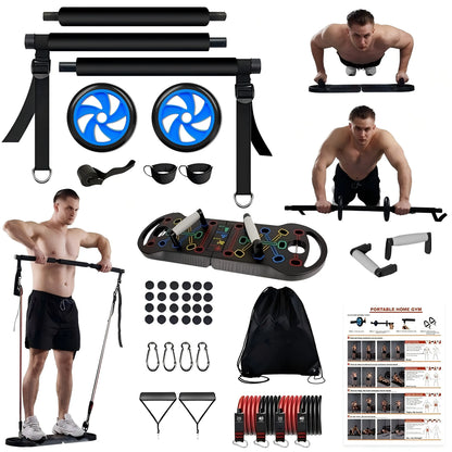 HOTWAVE Professional Push-Up Board for Strength Training - Versatile Home Workout Station with Non-Slip Handles for Chest, Shoulders, Back & Triceps