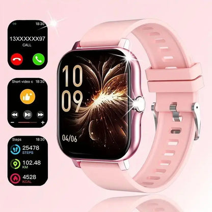 Smartwatch with Multi-Sport Mode and Wireless Communication, Available in Black and Pink