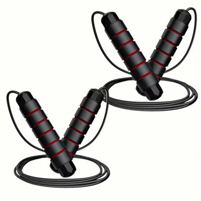 Adjustable Pro Speed Jump Rope - Tangle-Free Skipping Rope with Ball Bearing Swivel and Ergonomic Handles for All Ages - Ideal for Home, School, and Gym Workouts