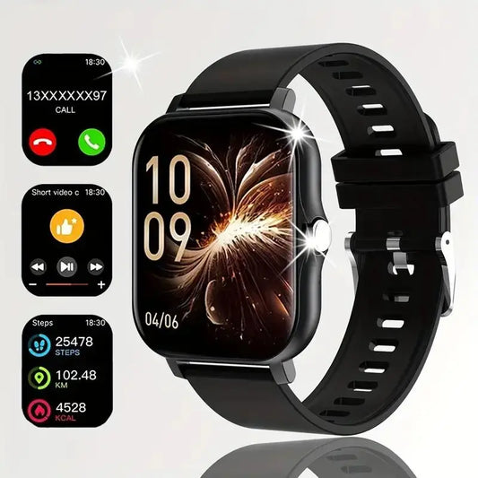 Smartwatch with Multi-Sport Mode and Wireless Communication, Available in Black and Pink