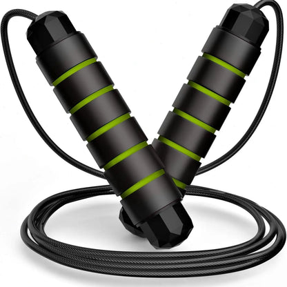 Adjustable Pro Speed Jump Rope - Tangle-Free Skipping Rope with Ball Bearing Swivel and Ergonomic Handles for All Ages - Ideal for Home, School, and Gym Workouts