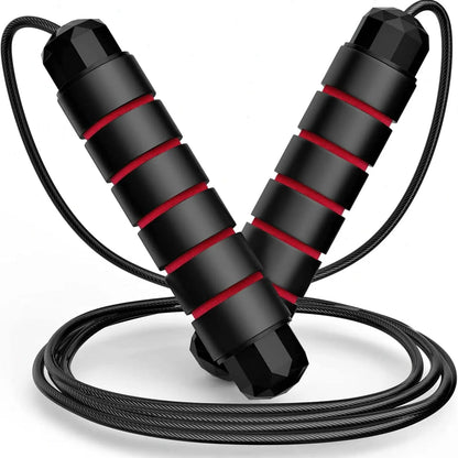 Adjustable Pro Speed Jump Rope - Tangle-Free Skipping Rope with Ball Bearing Swivel and Ergonomic Handles for All Ages - Ideal for Home, School, and Gym Workouts