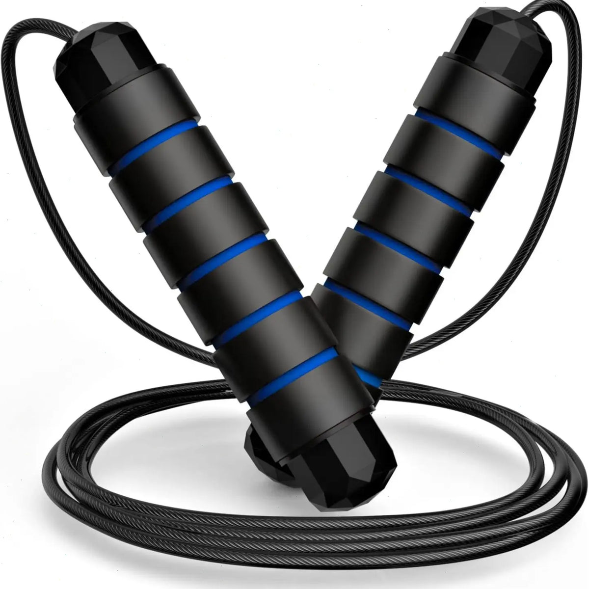 Adjustable Pro Speed Jump Rope - Tangle-Free Skipping Rope with Ball Bearing Swivel and Ergonomic Handles for All Ages - Ideal for Home, School, and Gym Workouts
