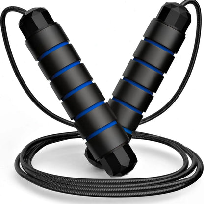 Adjustable Pro Speed Jump Rope - Tangle-Free Skipping Rope with Ball Bearing Swivel and Ergonomic Handles for All Ages - Ideal for Home, School, and Gym Workouts