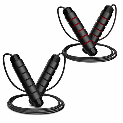 Adjustable Pro Speed Jump Rope - Tangle-Free Skipping Rope with Ball Bearing Swivel and Ergonomic Handles for All Ages - Ideal for Home, School, and Gym Workouts