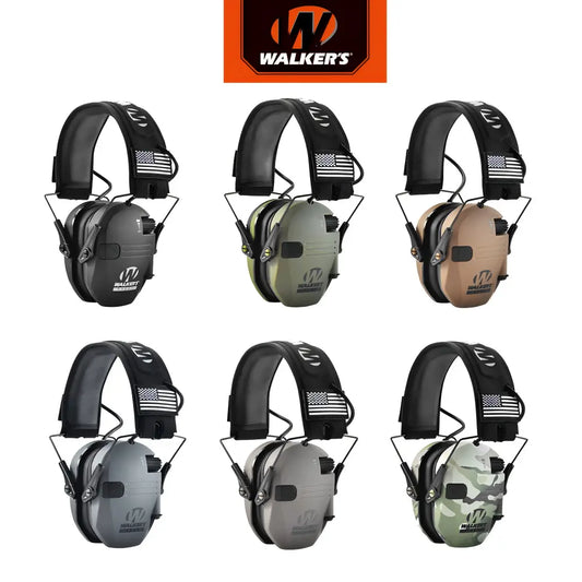 W1-Y Tactical Noise Reduction Earmuffs with Adjustable Headband and Sound Pickup for Hearing Protection in Competitive Shooting, Hunting, and Work Environments