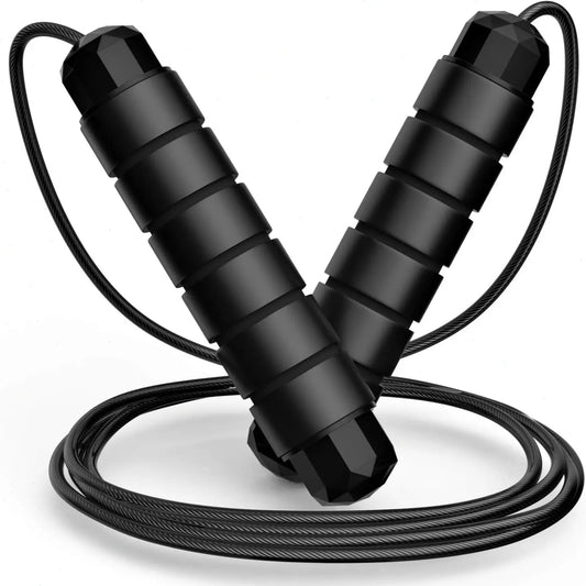 Adjustable Pro Speed Jump Rope - Tangle-Free Skipping Rope with Ball Bearing Swivel and Ergonomic Handles for All Ages - Ideal for Home, School, and Gym Workouts