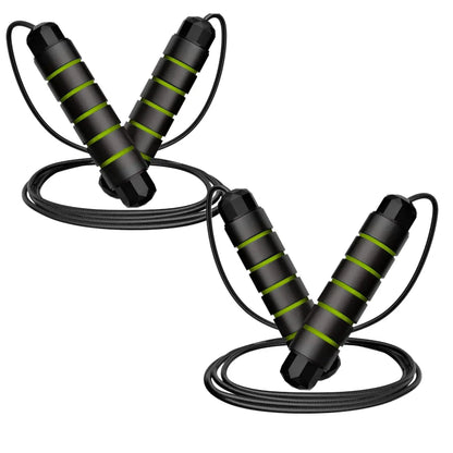 Adjustable Pro Speed Jump Rope - Tangle-Free Skipping Rope with Ball Bearing Swivel and Ergonomic Handles for All Ages - Ideal for Home, School, and Gym Workouts