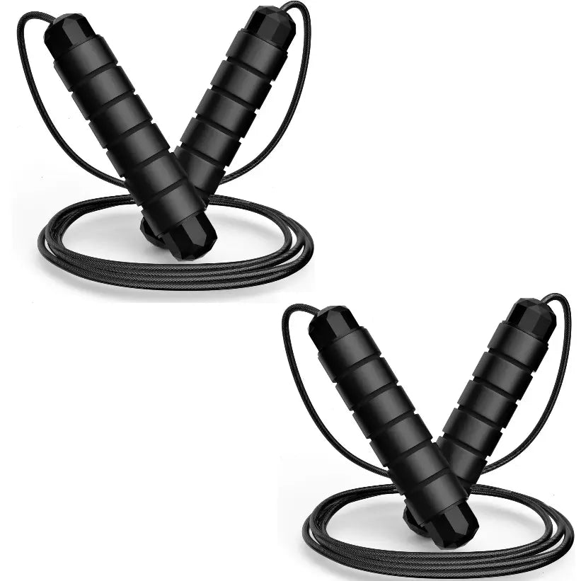 Adjustable Pro Speed Jump Rope - Tangle-Free Skipping Rope with Ball Bearing Swivel and Ergonomic Handles for All Ages - Ideal for Home, School, and Gym Workouts