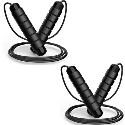 Adjustable Pro Speed Jump Rope - Tangle-Free Skipping Rope with Ball Bearing Swivel and Ergonomic Handles for All Ages - Ideal for Home, School, and Gym Workouts